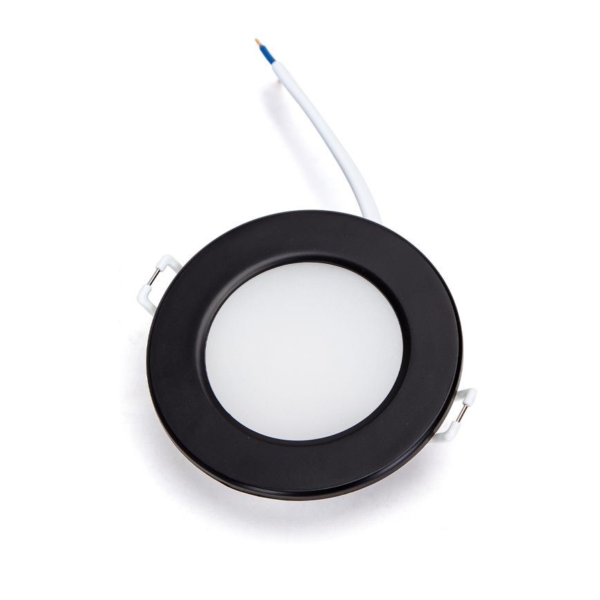 Brilagi - Plafoniera da incasso per bagno a LED 9W/230V 3000K nera IP65
