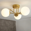 Brilagi - Plafoniera da soffitto MALIVA 3xE14/15W/230V oro/bianco