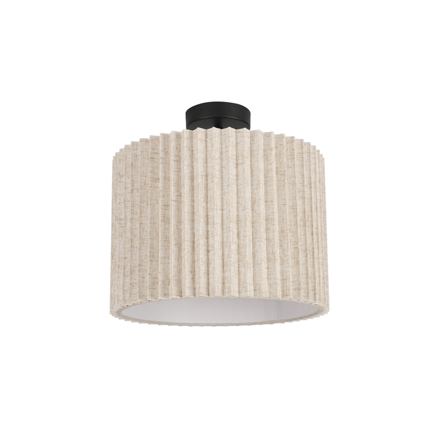 Brilagi - Plafoniera da soffitto NORDIC WAVE 1xE27/15W/230V Ø 32 cm lino/nero