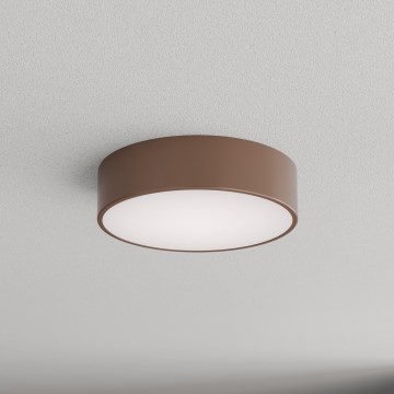 Brilagi - Plafoniera da soffitto per bagno con sensore di movimento e sensore crepuscolare CLARE 2xE27/24W/230V Ø 30 cm marrone IP54