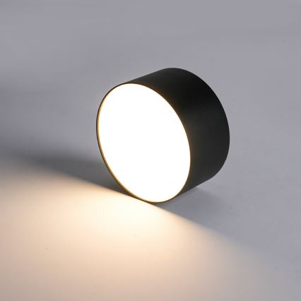 Brilagi - Plafoniera da soffitto per bagno LED FORIS LED/9W/230V Ø 9 cm nera IP44