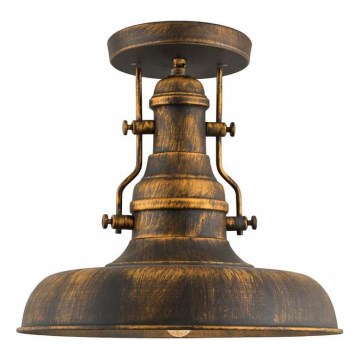 Brilagi - Plafoniera da soffitto PYRONIC 1xE27/40W/230V Ø 32 cm bronzo/patina