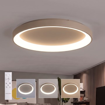 BRILAGI - Plafoniera dimmerabile a LED FALCON II LED/108W/230V 3000-6500K Ø 80 cm beige + telecomando