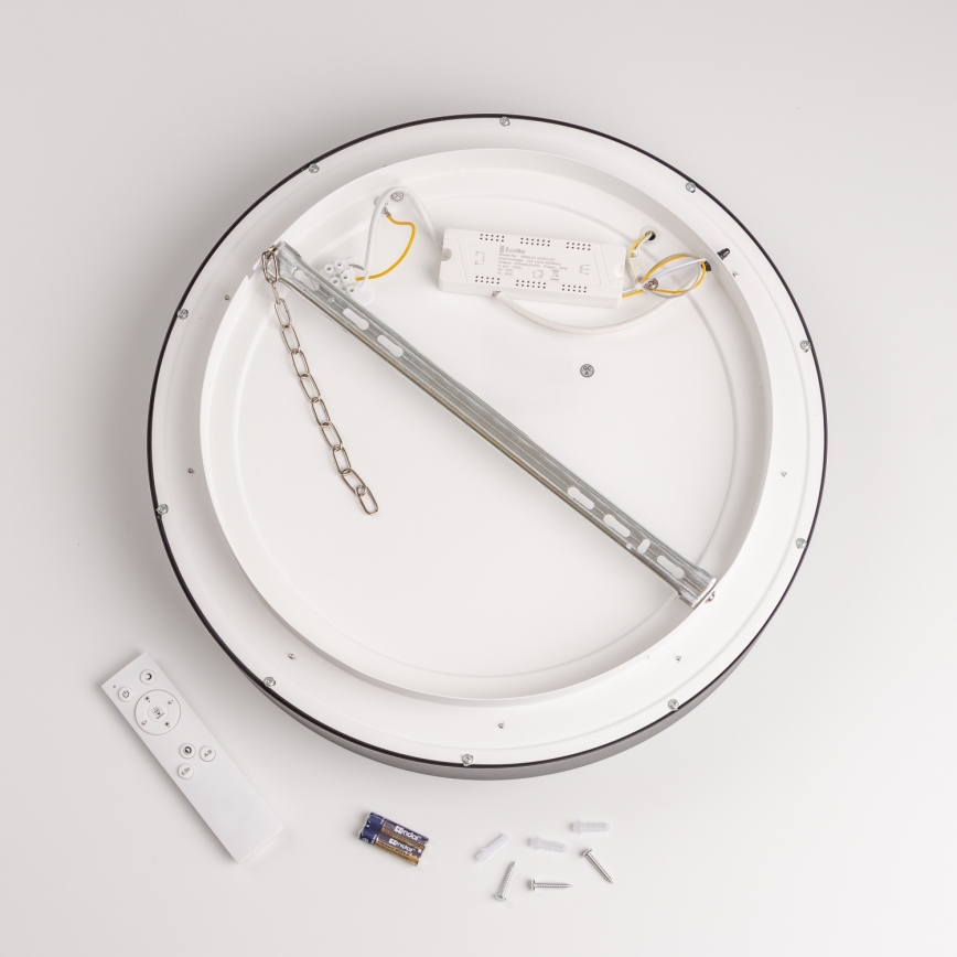 Brilagi - Plafoniera dimmerabile a LED FALCON LED/80W/230V 3000-6500K Ø 60 cm nera + telecomando