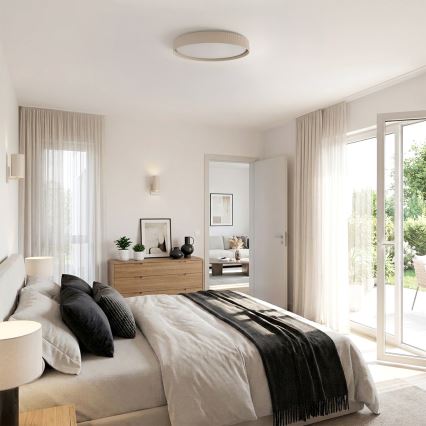 Brilagi - Plafoniera LED dimmerabile LUCIA LED/60W/230V 3000-6500K Ø 59 cm beige + telecomando