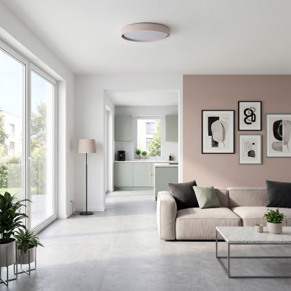 Brilagi - Plafoniera LED dimmerabile LUCIA LED/60W/230V 3000-6500K Ø 59 cm beige + telecomando