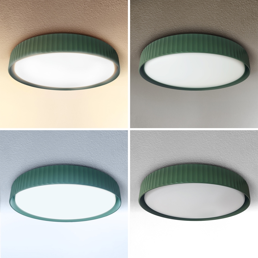 Brilagi - Plafoniera LED dimmerabile LUCIA LED/60W/230V 3000-6500K Ø 59 cm verde + telecomando