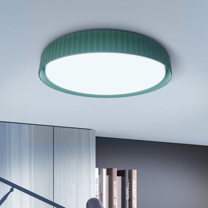 Brilagi - Plafoniera LED dimmerabile LUCIA LED/60W/230V 3000-6500K Ø 59 cm verde + telecomando
