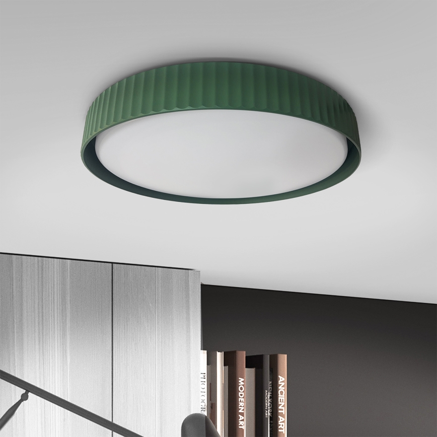 Brilagi - Plafoniera LED dimmerabile LUCIA LED/60W/230V 3000-6500K Ø 59 cm verde + telecomando