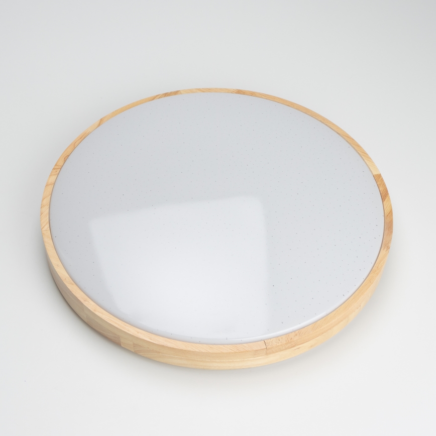 Brilagi - Plafoniera LED dimmerabile PINE LED/24W/230V in legno Ø 42 cm 3000-6500K + telecomando