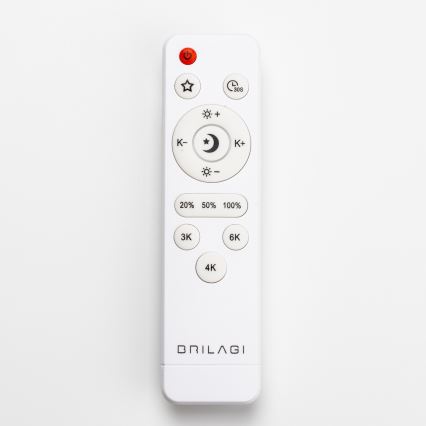 Brilagi - Plafoniera LED dimmerabile PINE LED/24W/230V in legno Ø 42 cm 3000-6500K + telecomando