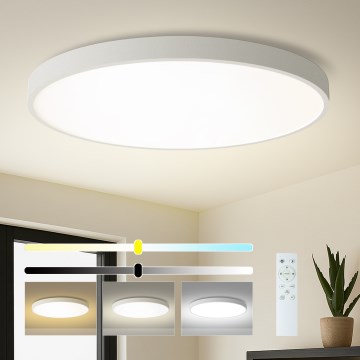 Brilagi - Plafoniera dimmerabile a LED POOL SMART LED/180W/230V 3000-6000K diam. 120 cm Wi-Fi Tuya bianca + telecomando