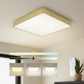Brilagi - Plafoniera dimmerabile a LED POOL SQUARE LED/48W/230V 3000–6000K 50x50 cm dorata + telecomando