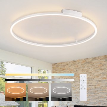 Brilagi - Plafoniera dimmerabile a LED PORTOFINO LED/85W/230V 3000-6000K Ø 120 cm bianco + telecomando