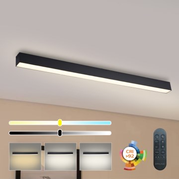 Brilagi - Plafoniera dimmerabile a LED SLEEKLINE SMART LED/40W/230V 3000-6000K Wi-Fi Tuya nera + telecomando
