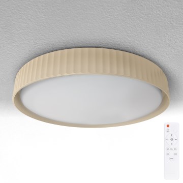 Brilagi - Plafoniera dimmerabile da soffitto LUCIA LED/48W/230V 3000-6500K Ø 41 cm beige + telecomando