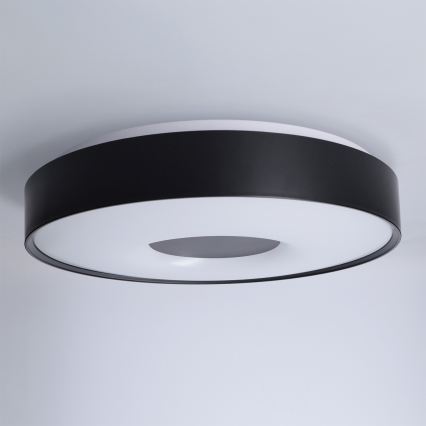 Brilagi - Plafoniera LED dimmerabile JAMIS LED/48W/230V 3000-6500K Ø 39 cm nero + telecomando