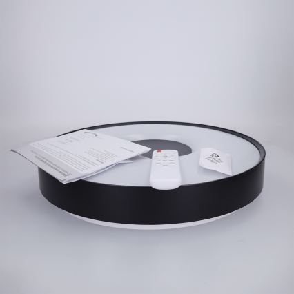 Brilagi - Plafoniera LED dimmerabile JAMIS LED/48W/230V 3000-6500K Ø 39 cm nero + telecomando
