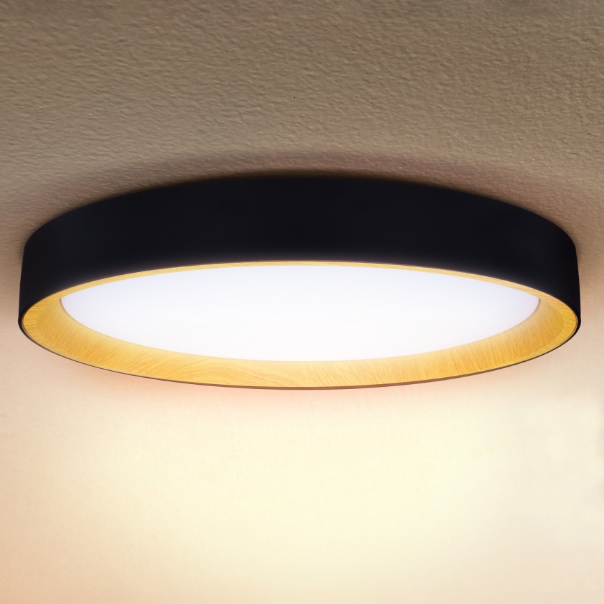 Brilagi - Plafoniera dimmerabile LED LARIOS LED/72W/230V 3000-6500K nero ø 59 cm + telecomando