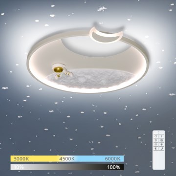 Brilagi - Plafoniera dimmerabile per bambini a LED ASTRO LED/20W/230V Ø 50 cm 3000-6000K astronaut + telecomando