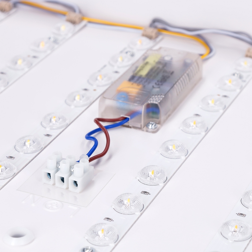 BRILAGI - Plafoniera LED dimmerabile PILANA LED/60W/230V 3000-6500K rovere/bianco 56x56 cm + telecomando