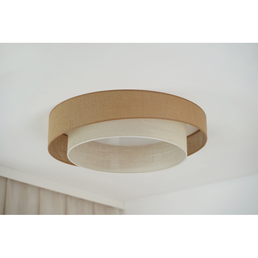 Brilagi - Lampada da soffitto dimmerabile LED SHINE LED/24W/230V diam. 60 cm 3000/4000/6500K beige/crema + telecomando