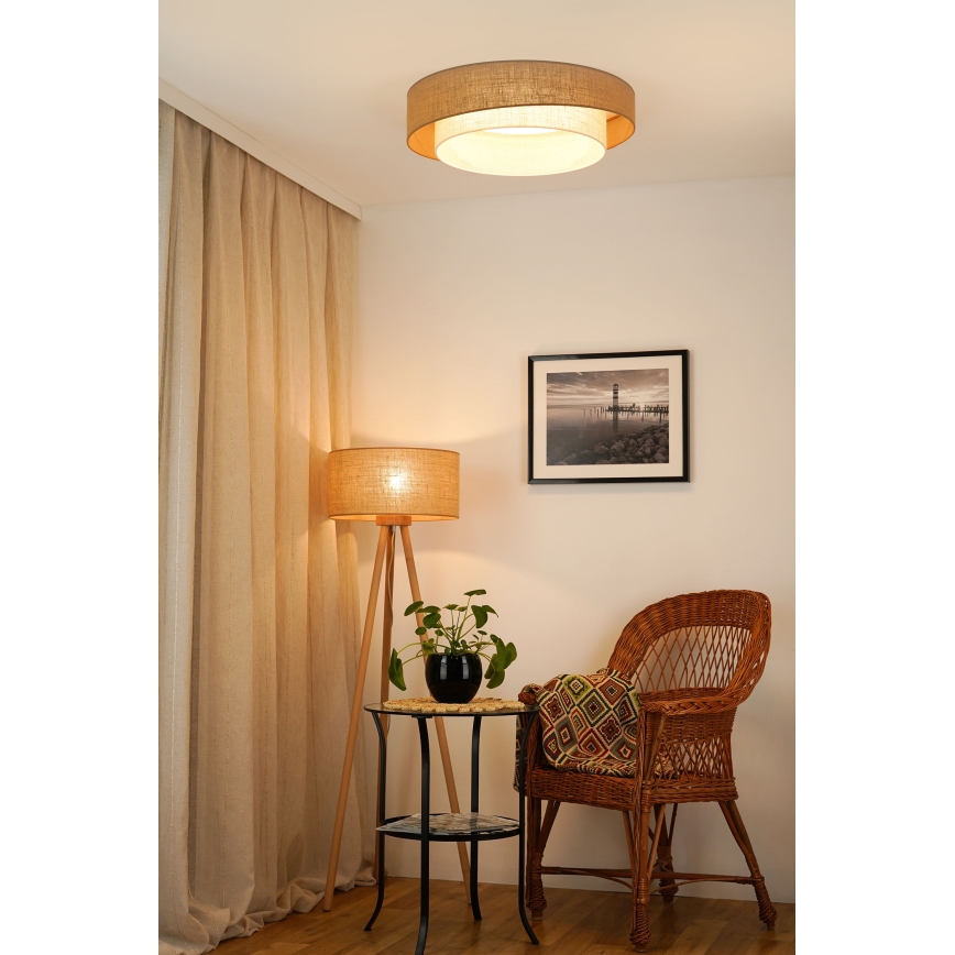 Brilagi - Lampada da soffitto dimmerabile LED SHINE LED/24W/230V diam. 60 cm 3000/4000/6500K beige/crema + telecomando