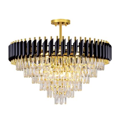 BRILAGI - Plafoniera ECLIPSE 12xE14/10W/230V Ø 78 cm oro/nero