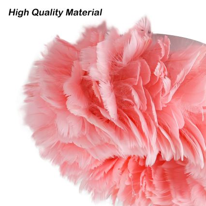 Brilagi - Plafoniera FEATHER 3xE27/40W/230V Ø 40 cm rosa