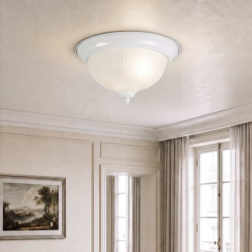 BRILAGI - Plafoniera FRESCO 2xE27/40W/230V Ø 28 cm bianca