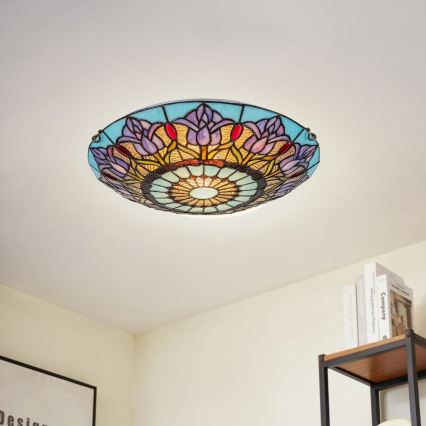 Brilagi - Plafoniera in stile Tiffany LORAS 2xE27/60W/230V