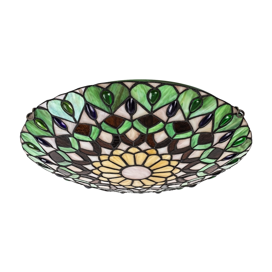 BRILAGI - Plafoniera in vetro stile Tiffany MARGARET 2xE27/60W/230V Ø 40 cm