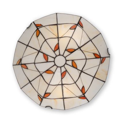 Brilagi - plafoniera in vetro Tiffany FOLIA 2xE27/60W/230V Ø 40 cm