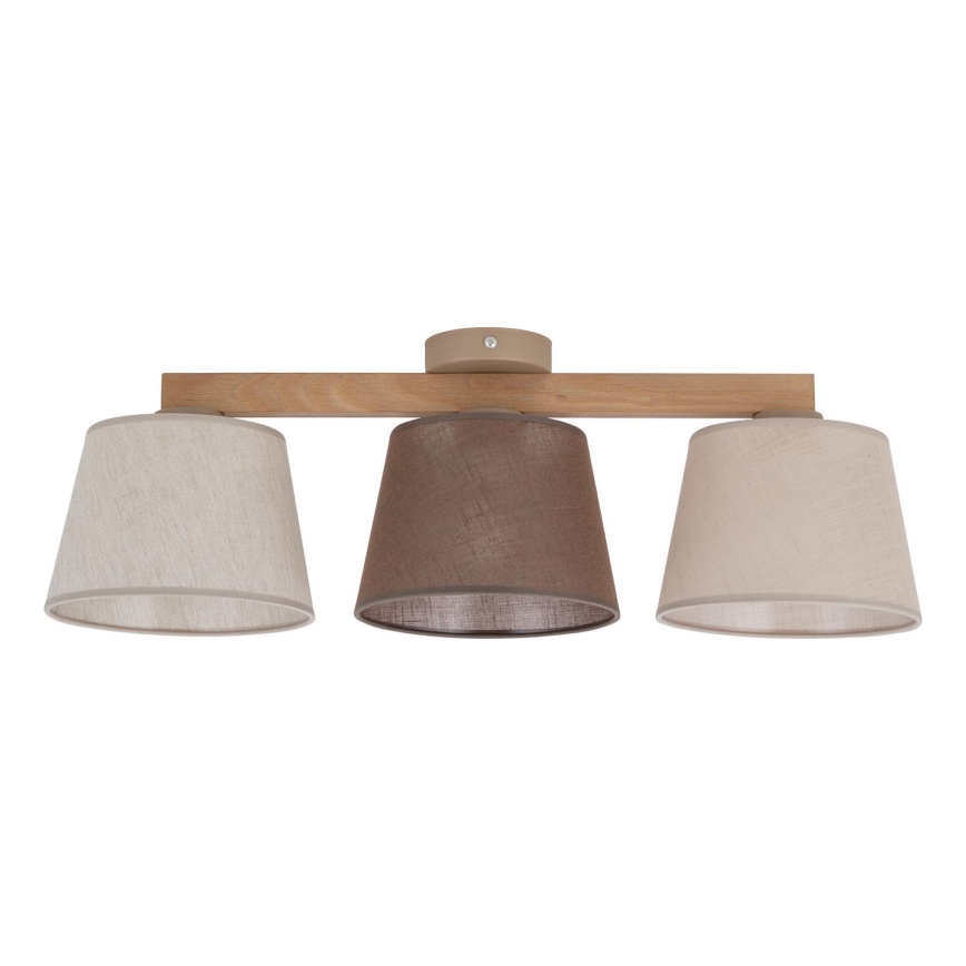Brilagi - Plafoniera LATTE 3xE27/15W/230V pino/misto