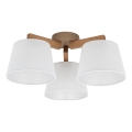 Brilagi - Plafoniera LATTE SABIA 3xE27/60W/230V pino/bianco