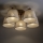 Brilagi - Plafoniera LATTE SABIA 5xE27/15W/230V pino/crema