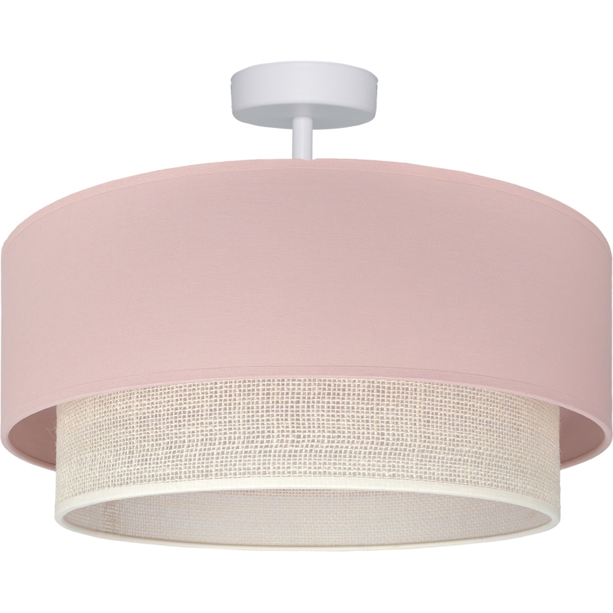 Brilagi - plafoniera LED a montaggio superficiale BOHO BOBO 1xE27/60W/230V Ø 40 cm rosa/crema