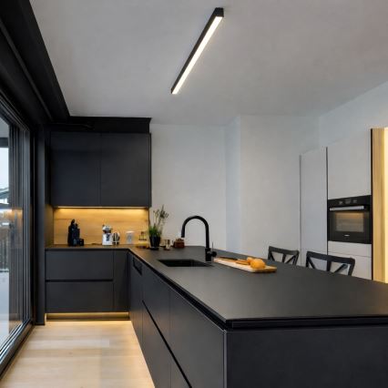 Brilagi - Plafoniera LED a montaggio superficiale FULLDAY LED/20/30/40W/230V 2700/4000/6000K 120 cm nera