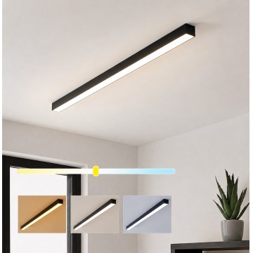 Brilagi - Plafoniera LED a montaggio superficiale FULLDAY LED/30/40/50W/230V 2700/4000/6000K 150 cm UGR<19 nero