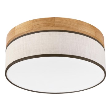 Brilagi - Plafoniera LED BELLADONNA LED/20W/230V Ø 30 cm crema/rovere