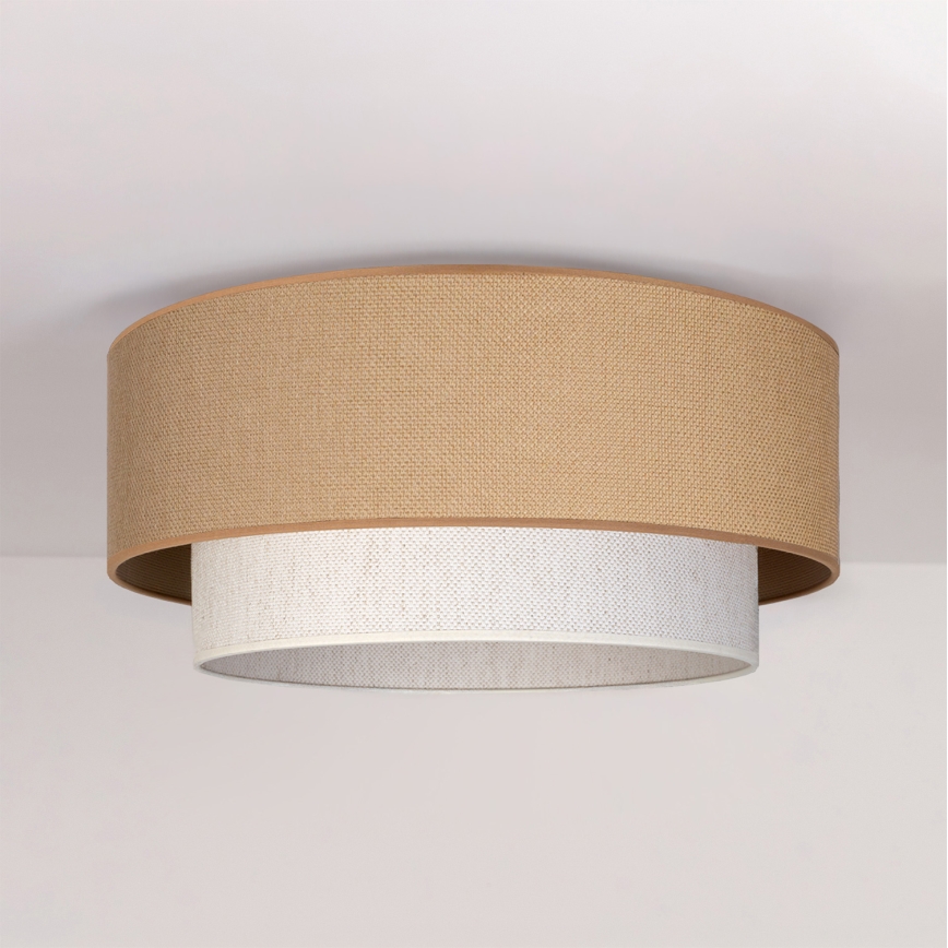 Brilagi - Plafoniera LED BOHO ECO 1xE27/10W/230V Ø 40 cm beige/crema
