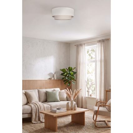 Brilagi - Plafoniera LED BOHO ECO 1xE27/10W/230V Ø 40 cm crema