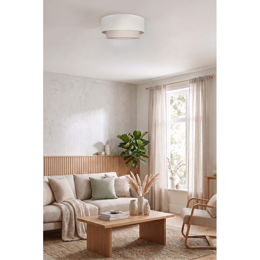 Brilagi - Plafoniera LED BOHO ECO 1xE27/10W/230V Ø 40 cm crema