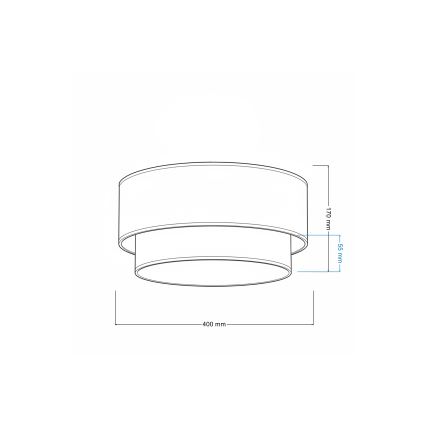 Brilagi - Plafoniera LED BOHO ECO 1xE27/10W/230V Ø 40 cm crema