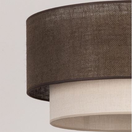 Brilagi - Plafoniera LED BOHO ECO 1xE27/10W/230V Ø 40 cm marrone/crema