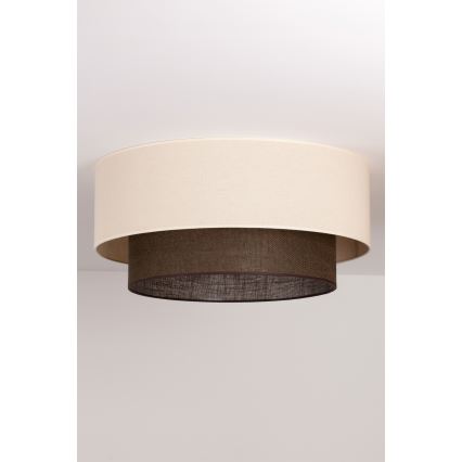 Brilagi - Plafoniera LED BOHO STYLE 3xE27/15W/230V Ø 60 cm crema/marrone