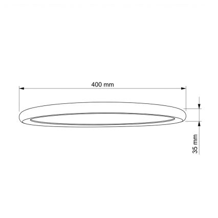 Brilagi - Plafoniera LED CARLOS LED/24W/230V diam. 40 cm bianca