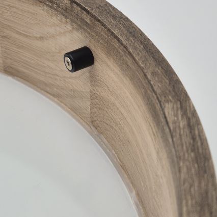 Brilagi - Plafoniera LED CARVALHO 1xE27/15W/230V, finitura rovere/noce, Ø 27 cm
