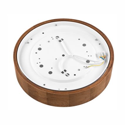 Brilagi - Plafoniera LED CARVALHO 2xE27/15W/230V rovere ciliegio, diam. 37 cm