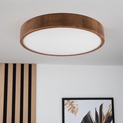 Brilagi - Plafoniera LED CARVALHO 3xE27/60W/230V quercia ciliegio diametro 47 cm